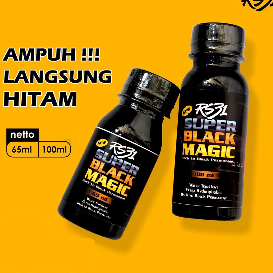 [KODE PRODUK A700P9298] RS31 Super Black Magic Premium  - Penghitam Plastik Body Motor, Trim Restore