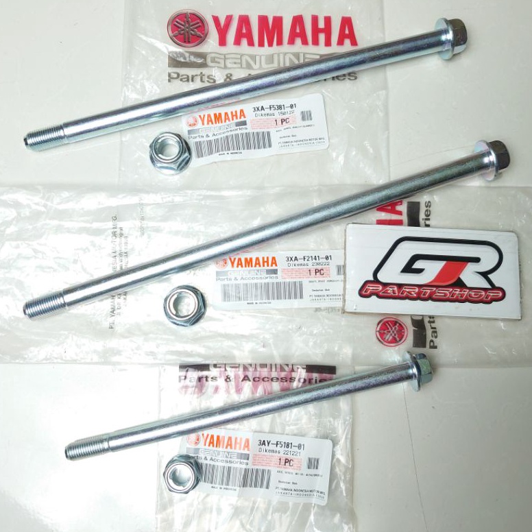 Stok Terbaru.. as mur 3 set roda depan belakang arm f1zr force1 ori ygp original yamaha fizr fiz f1z