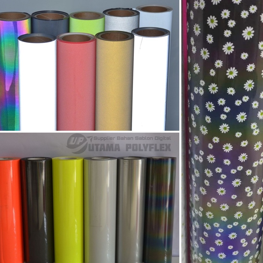 

✨12.12✨ COD Polyflex Reflective Lebar 50 CM Termurah / Poliflex Reflektive / Reflektif /Polyflek buruan