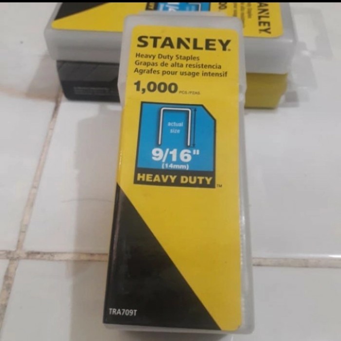 

Isi Refill staples stanley 9/16" - 14mm ( TRA709T ) heavy duty staples