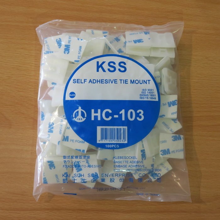 

Kabel Tie Mount HC-103 KSS / Pengikat Kabel HC103/Pengait Kabel HC 103