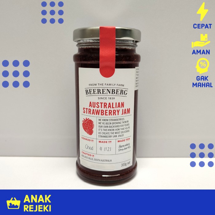 

Selai Strawberry Jam Australia Beerenberg 300Gr - Selei Stroberi Buah