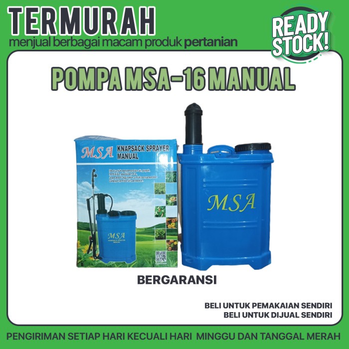Terlaris Pompa Msa-16 Manual ( Pompa Sprayer Msa-16L Manual Sprayer 16 Liter Be
