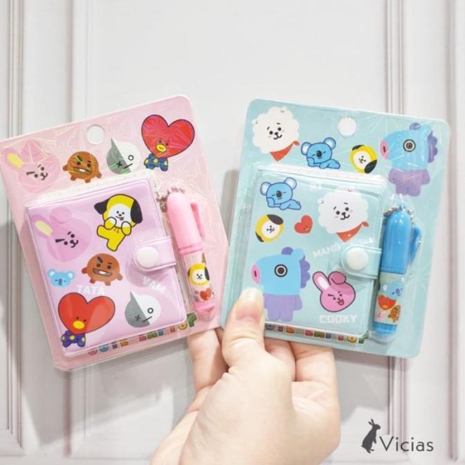 (T)erpopule(R) Set 2in1 Alat Tulis BTS Notebook BT21 Pulpen dan Buku