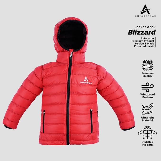 Jaket Gunung Anak Pria Wanita Outdoor Blizzard Series Antarestar