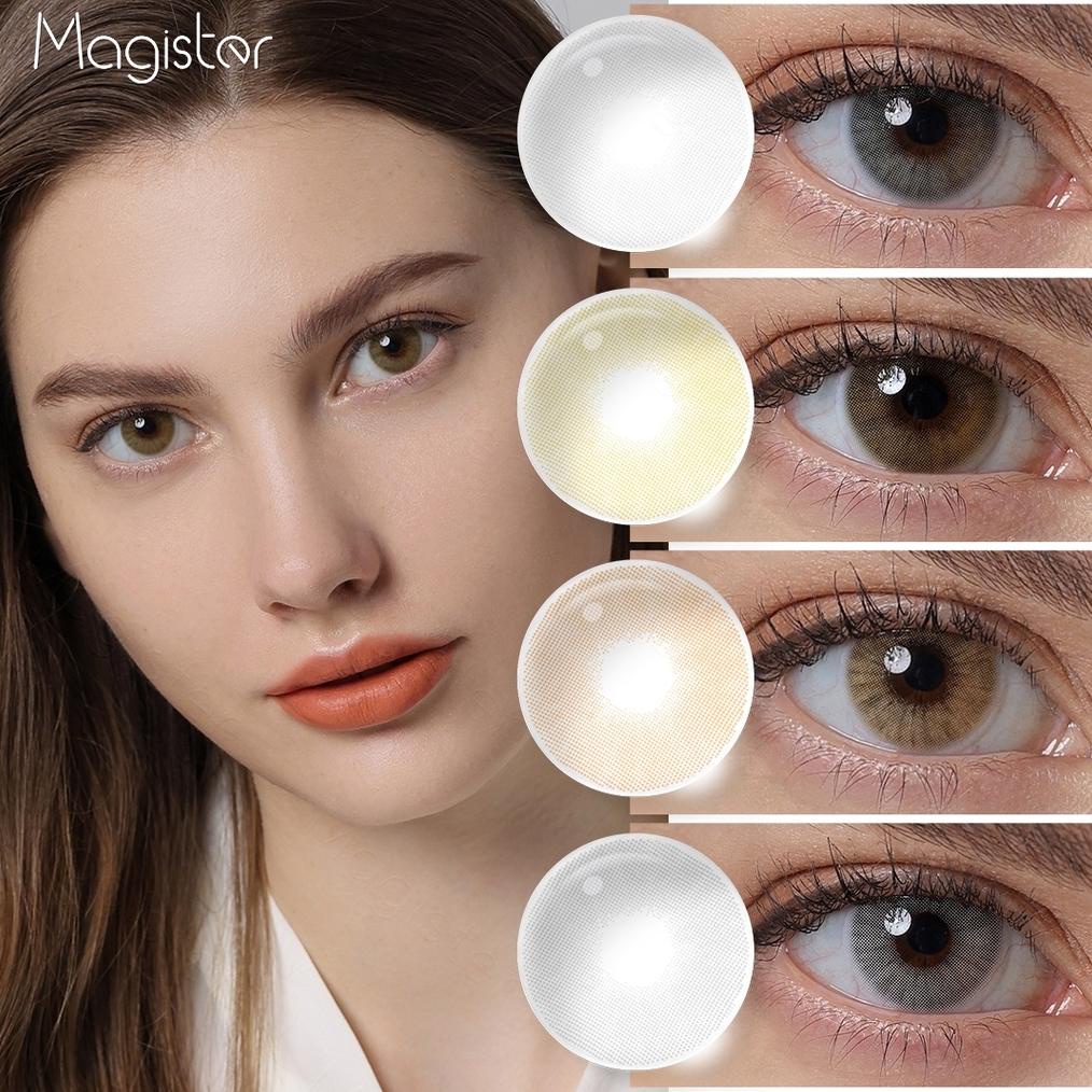 New Arrival [Cod] Softlens Murah Magister Lensa Warna Mata Alami Soflens Mata Normal Minus 0.00 Sofl