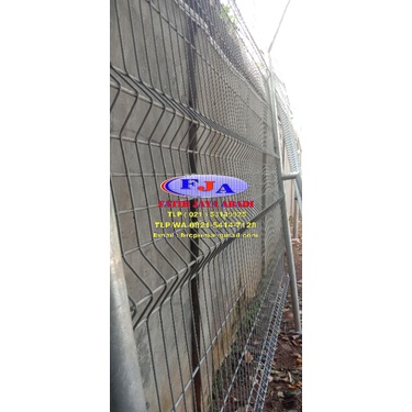 Pagar BRC hotdip galvanized T 190cm x L 240cm 8mm