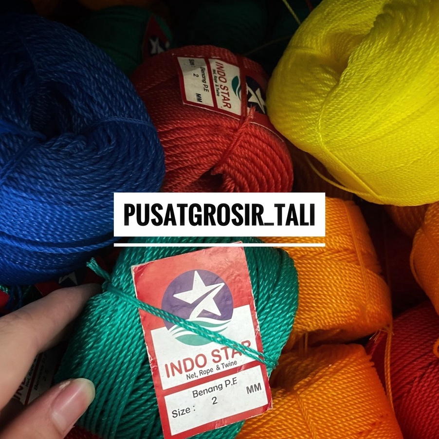 

NJBX5188㊐ Tali Tambang Kecil 2mm / Tambang PE 2 mm +/- 100 METER MURAH ㊎