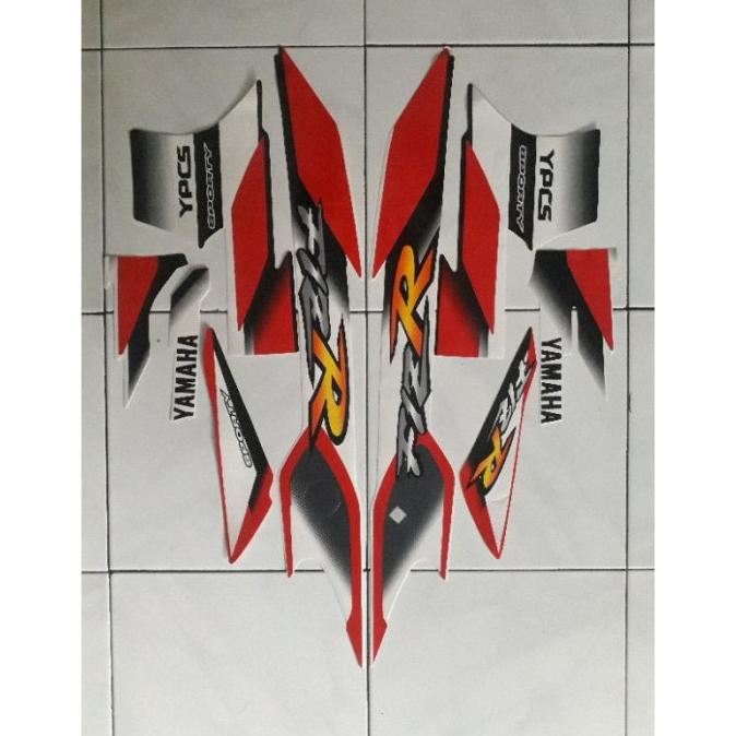 Striping Stiker Motor Yamaha Fiz R 2002 2001 Merah Putih Sporty