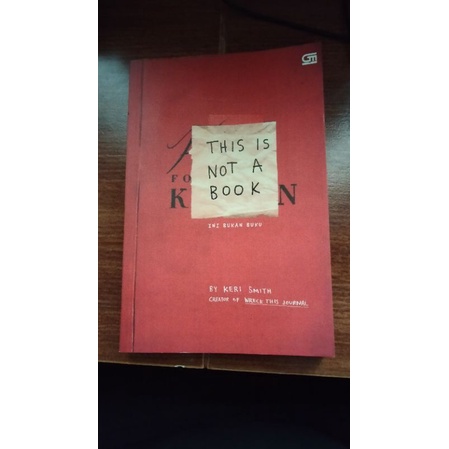 

Buku This Is Not A Book by Keri Smith