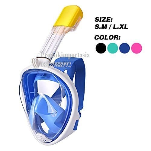 Terlaris Snorkel Mask, Masker Snorkling, Snorkeling Mask Full Face Renang Swim