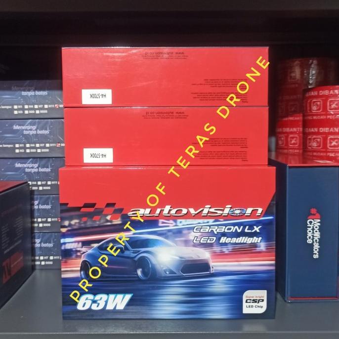 LED Autovision Carbon LX - H1 H4 H7 H11 HB3 - 63 Watt - 5700K