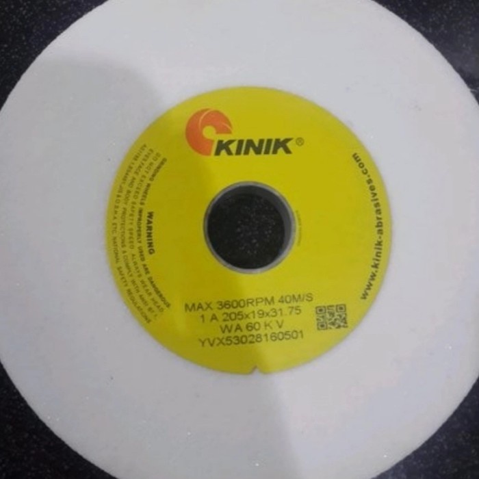 Batu gerinda 8 inch gerinda KINIK 205 x 19 x 31.75 mm WA 46 JV