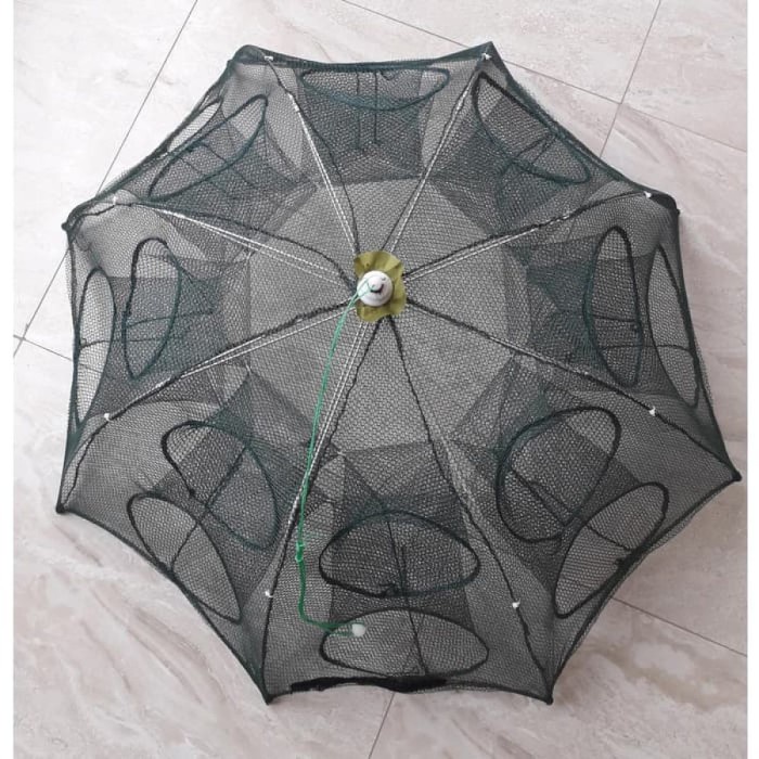 Terlaris Payung Bubu Jaring Jebakan Perangkap Udang Ikan Kepiting 16 Lubang