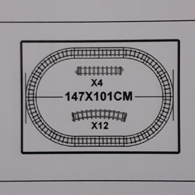 Paket Rel Kereta Api Seri FenFa Speed Train Familial Train Force