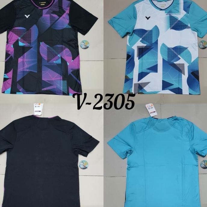 12.12 BIG SALE FASION V2305 KAOS BADMINTON VICTOR IMPORT BAJU BULU TANGKIS OLAHRAGA grosir