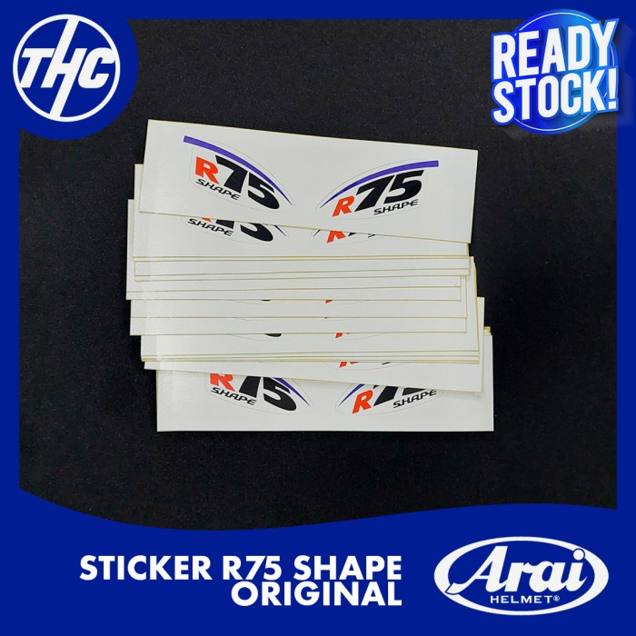 Terlaris Sticker Visor R75 Shape Original Ara1 Helmet
