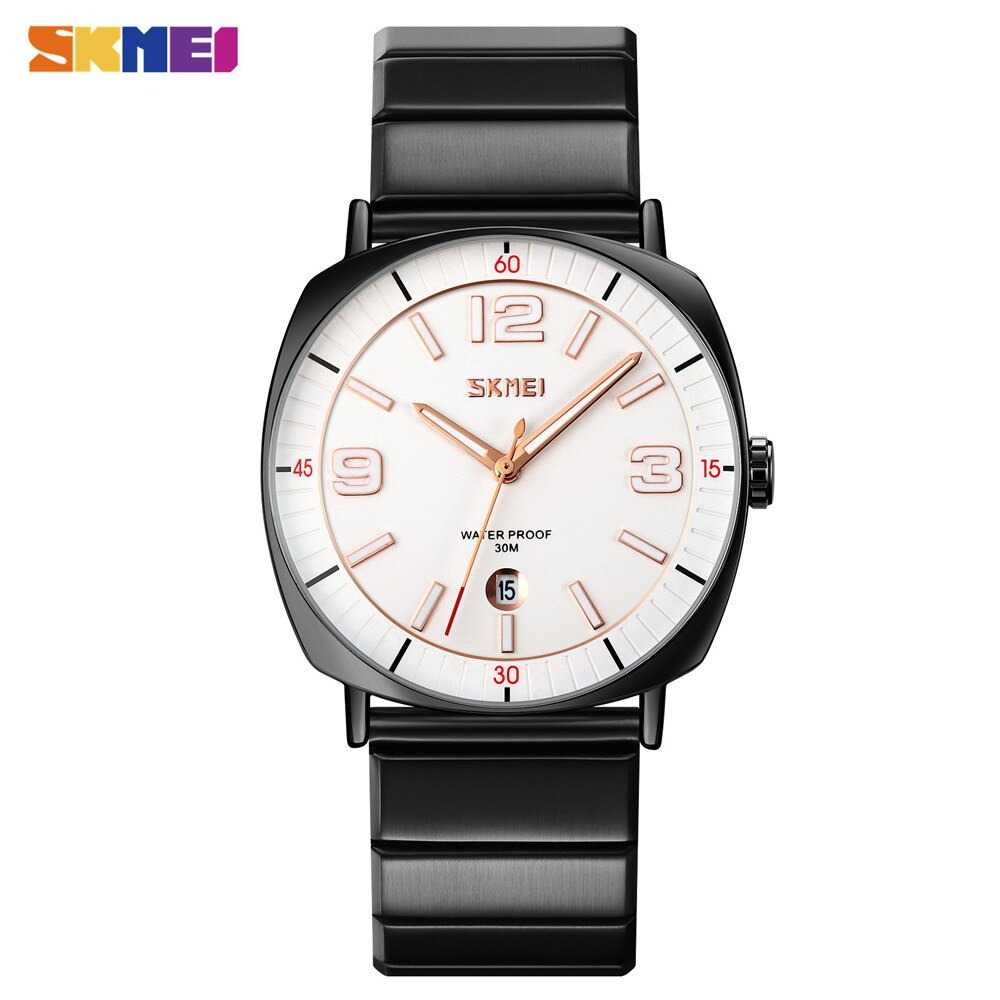 SKMEI Jam Tangan Analog Pria Strap Stainless Steel - 9280