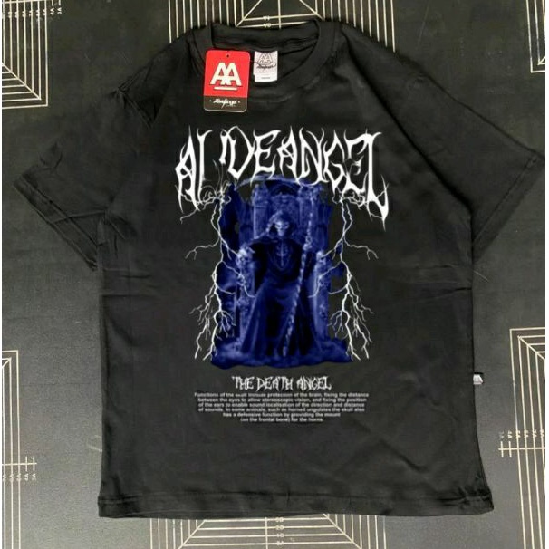 KAOS METAL UNDERGROUND DEATH CORE / KAOS DISTRO PRIA & WANITA / KAOS TENGKORAK ORIGINAL ALIVE ANGEL 