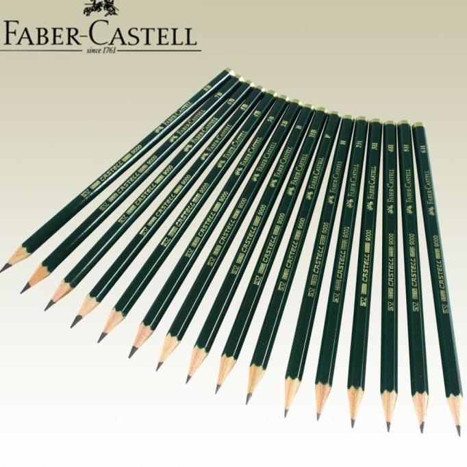 

Pensil Faber Castell - 8B/7B/6B/5B/4B/3B/2B/B/HB/F/H/2H/3H/4H/5H/6H
