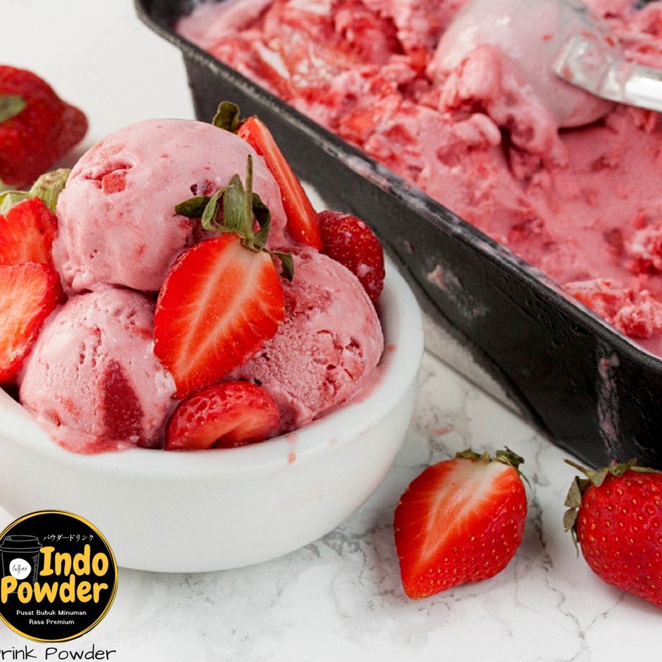 

✔✔SALE✔✔ Strawberry ICE CREAM Powder / Bubuk Ice Cream Strawberry