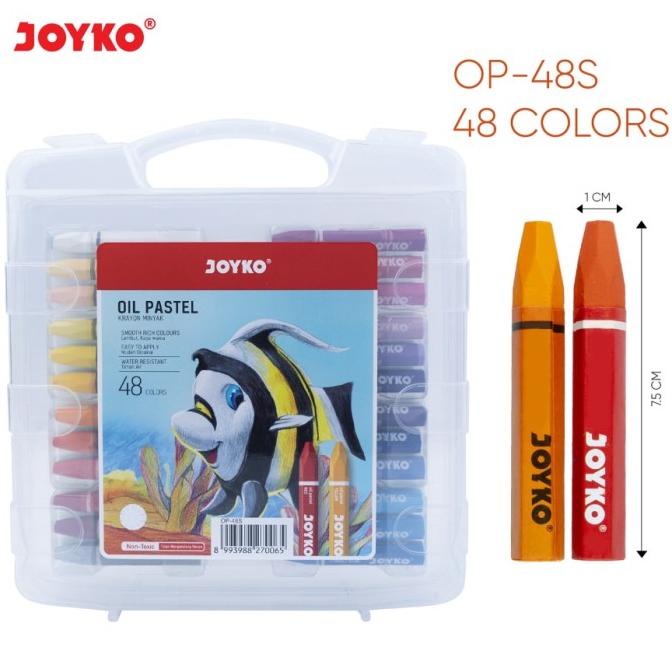

OIL PASTEL JOYKO TITI 48 WARNA CRAYON / JOYKO TITI