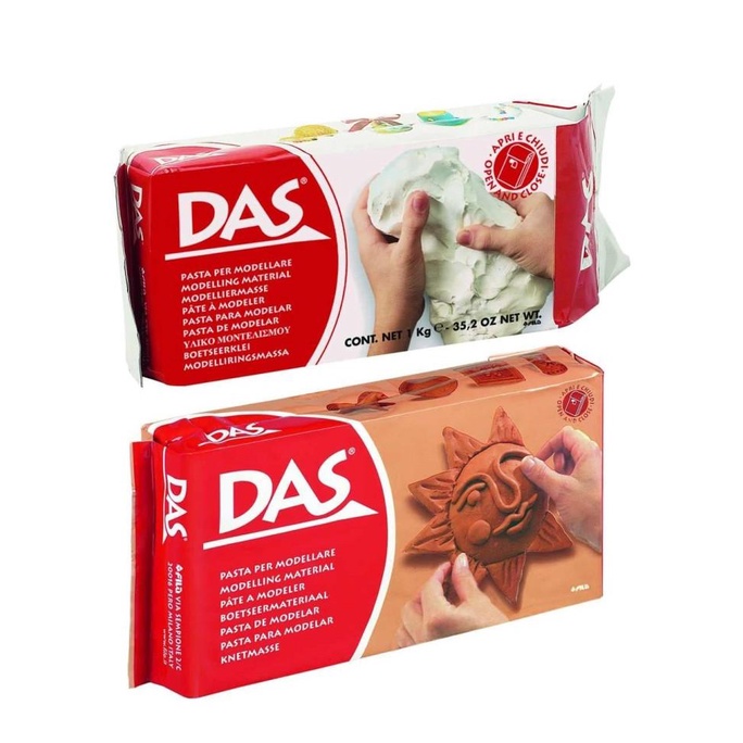 

DAS Modelling Clay / Tanah Liat 1 kg White / Terracotta