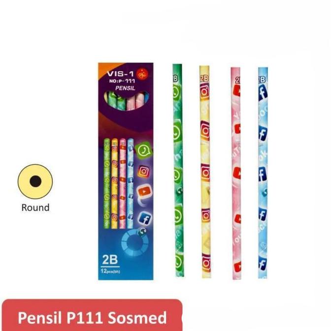 

VIS-1 Pensil Motif Sosmed 111 Per Pack