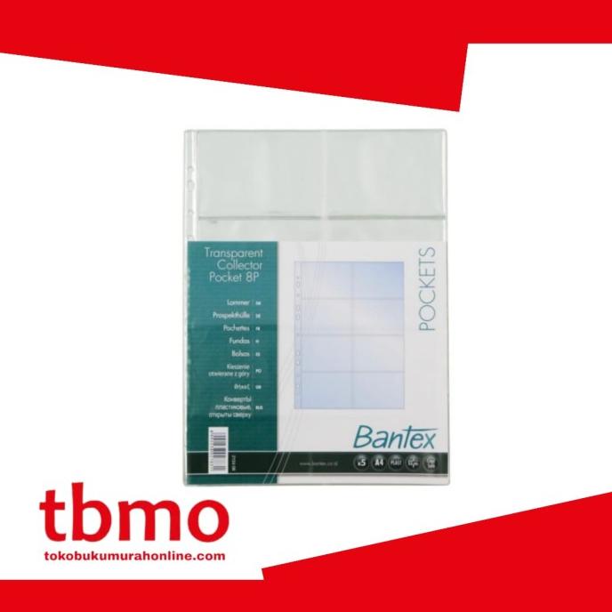 

TBMO COLLECTOR POCKET A4 1X8P TRANSPARANT TP 0.12 @5PCS BANTEX 2154 08