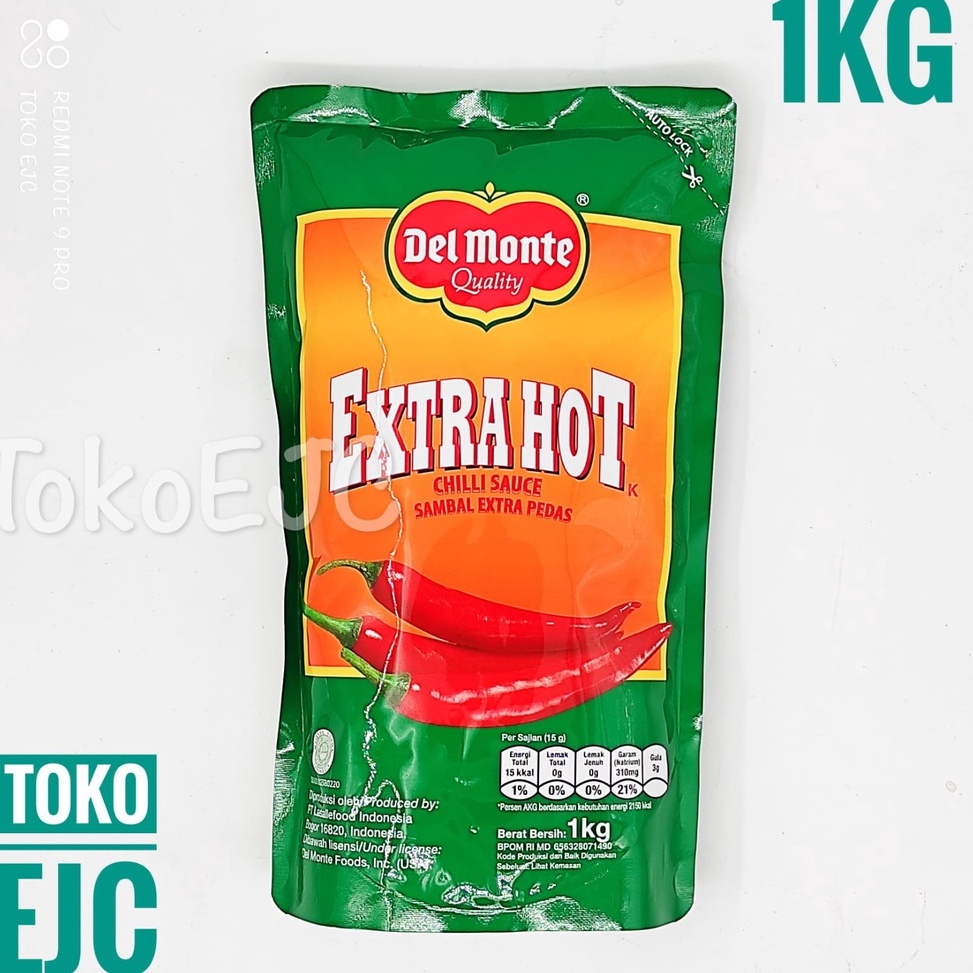 

Laris.. [EJC] Delmonte Extra Hot Sambal Extra Pedas 1kg / Saus Sambal / Saus Cabe ABQ