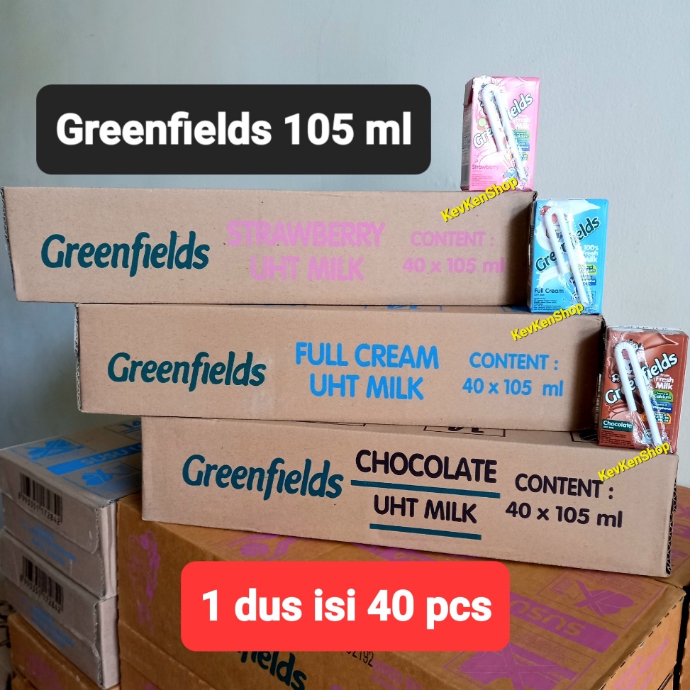 

Terkini.. GREENFIELDS UHT Susu 105 ml GREEN FIELDS 105ml Harga per Dus isi 40 pcs 67J