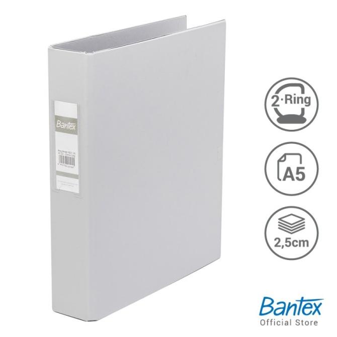 

ORDNER RING BINDER 1222 A5 2D KAPASITAS 25MM 8221 05 BANTEX ABU-ABU