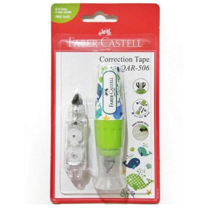 

STIPO / CORRECTION TAPE QAR 506 GREEN 169663 FABER-CASTEL