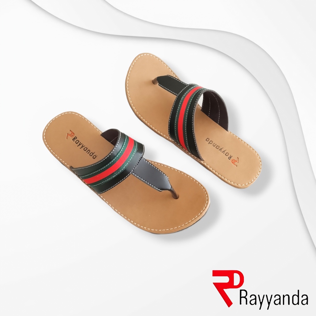 Sandal Wanita Sandal Jepit Wanita Anti Slip Motif Strip Terbaru Sandal Wanita Kekinian Sandal Tasik 