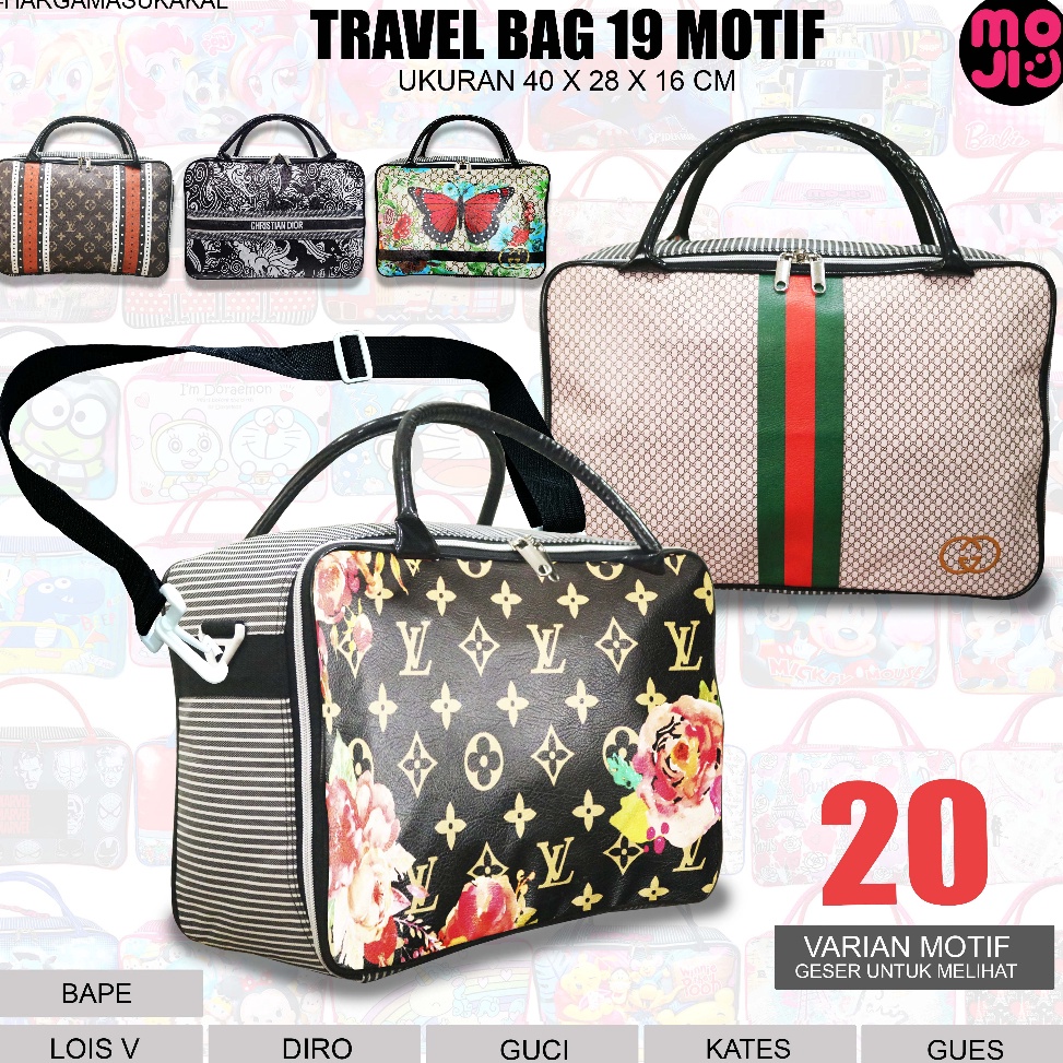 Free Ongkir/ Tas Mudik Tas Travel Bag Branded - Tas Selempang Pakaian Dewasa Model Koper Besar  - MO