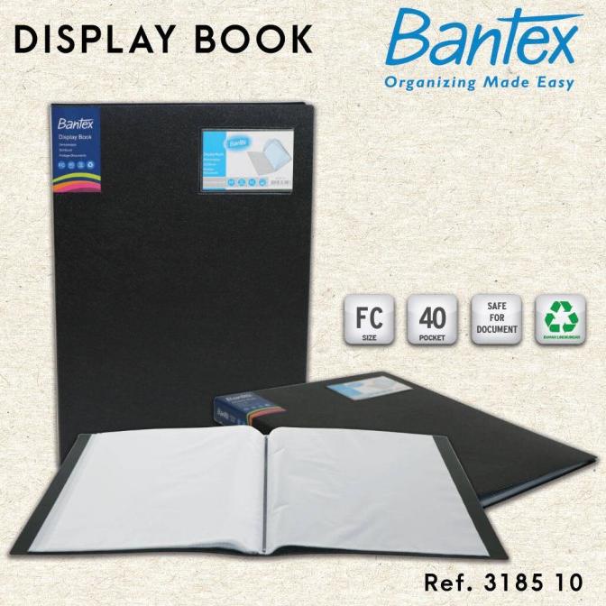 

MAP / PP DISPLAY BOOK FC 40 POCKETS HITAM BANTEX 3185 10
