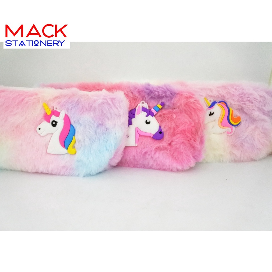 

Terlaris.. Pencil Case Bulu Seleting / Tempat Pensil Seleting Bulu Unicorn DF0