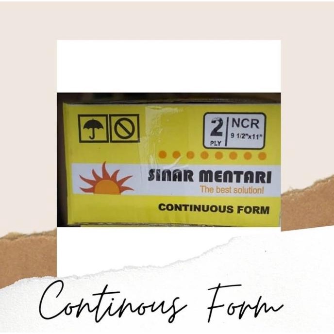 

GOSEND/CONTINOUS FORM/SINAR MENTARI CONSTINOUS FORM 2PLY 9.5"X11" FULL