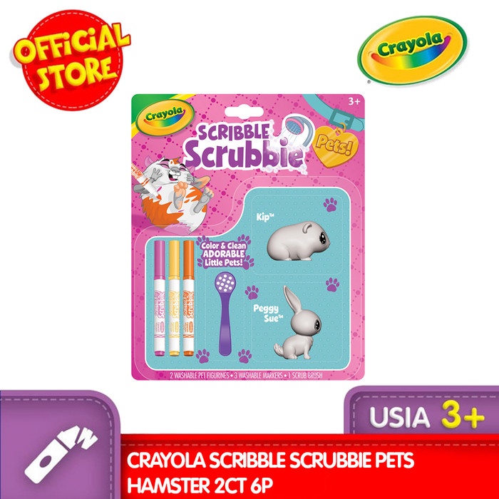 

Best Seller Crayola Scribble Scrubbie Pets Hamster 2Ct 6P