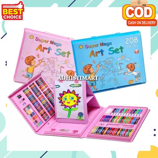 

Drawing Stationary Perlengkapan Menggambar Colouring Set Crayon Set Anak Tidak Beracun Alat Mewarnai Anak Perempuan Laki Laki Alat Tulis Anak Tk Sd Pensil Warna Lengkap Krayon Set Oil Pastel Warna Cerah Alat Melukis Non Crayon Art Set 208 Pcs /150 Pcs