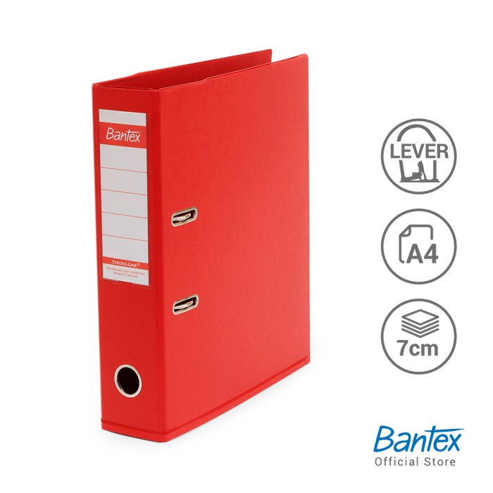 

Terlaris Bantex Lever Arch File Ordner Pvc A4 7Cm Red #1450V09