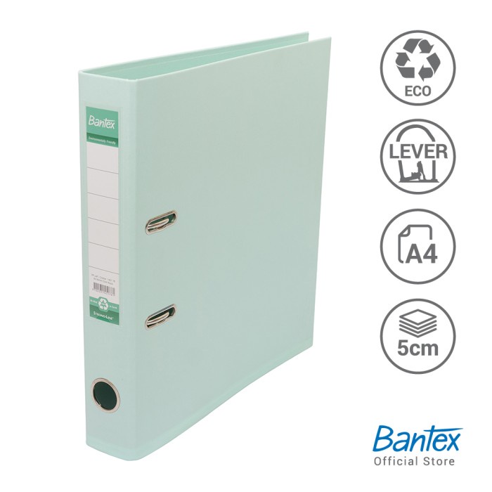 

Terlaris Bantex Lever Arch File Ordner Plastic A4 5Cm Cool Aqua #1451 76