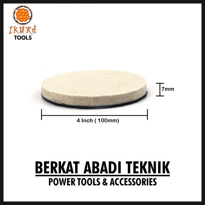 Terlaris Busa Spon Poles Kaca Mobil Baret Jamur 4 5 Inch Pad Velcro Glass Felt