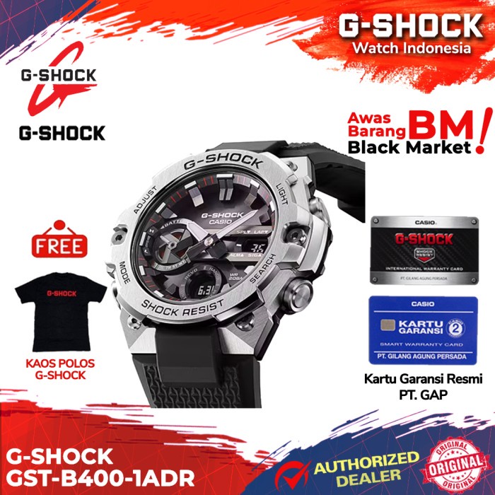 MUST HAVE G-SHOCK GSHOCK GST-B400-1ADR GST-B400-1A GST-B400 GSTB400 GST B400 TERMURAH