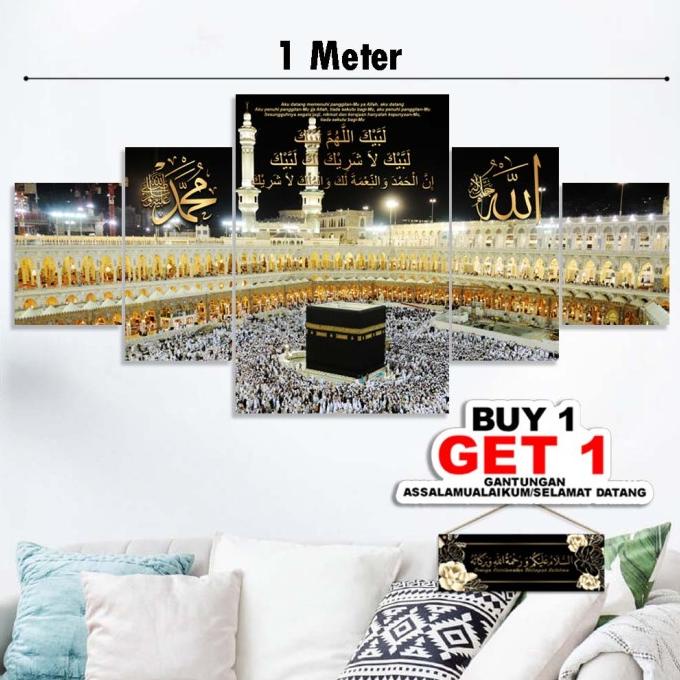 Hiasan Dinding Ka'bah Mekah Dekorasi Rumah Islami Kabah