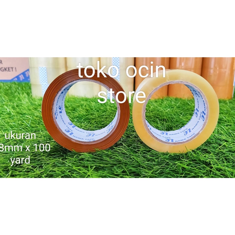 

Terlaris.. LAKBAN NAWA TAPE/888 STAR/Ocin TApe BENING DAN COKLAT UKURAN 48 MM X 100 YARD HARGA 1 DUS 02Y