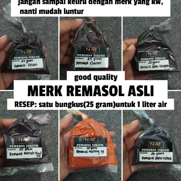 (COD )NEW_PRODUCT Pewarna tie dye Remasol perbungkus 25 gram MERK REMASOL ASLI