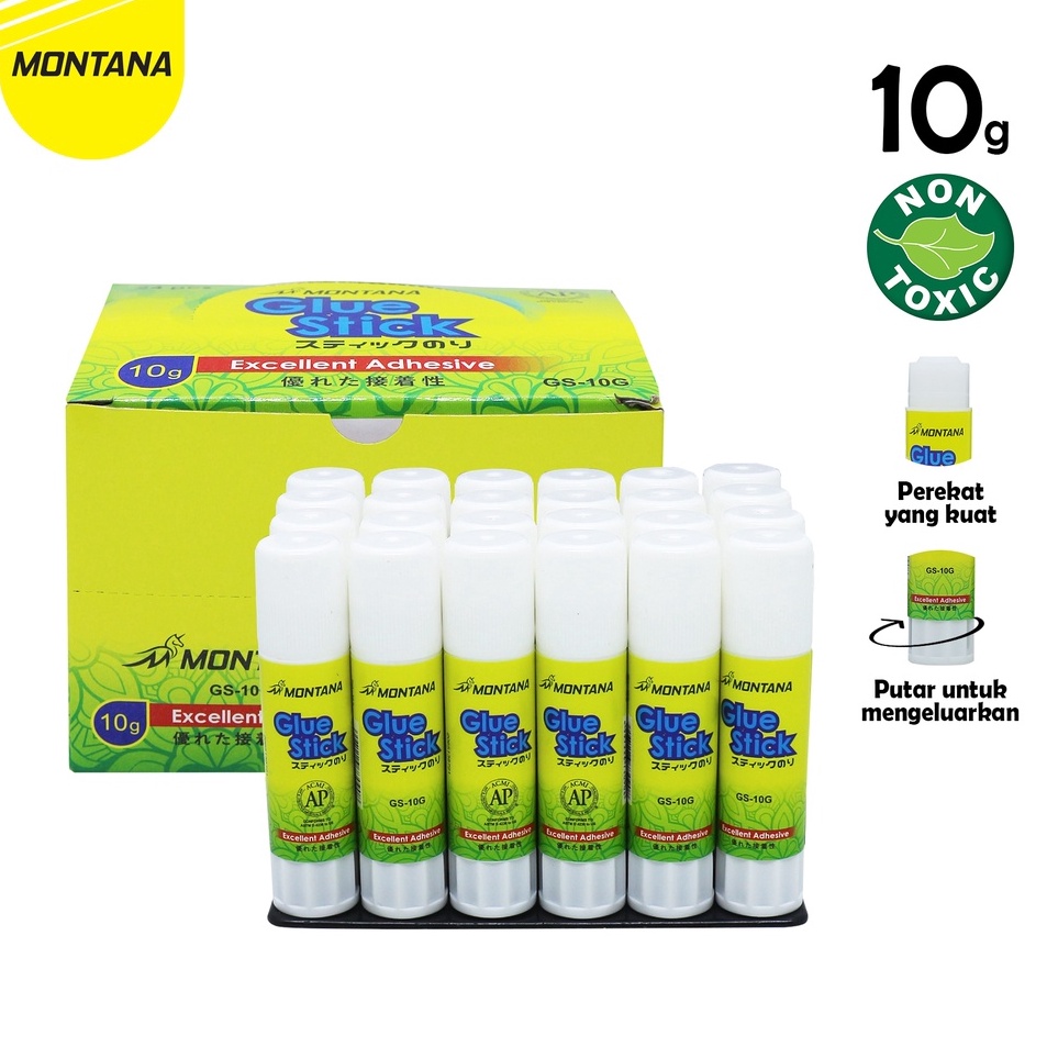 

[Terkece Se-RI] MurahMurahATK Glue Stick / Lem Batang Montana GS-10 / 10Gr