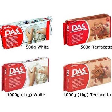 

DAS Modelling Clay / Tanah Liat 500 gram White / Brown