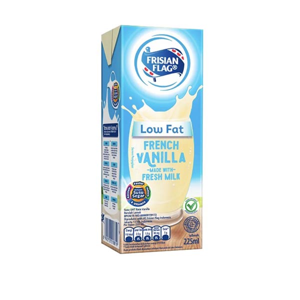 Promo Harga Frisian Flag Susu UHT Purefarm Low Fat French Vanilla 225 ml - Shopee